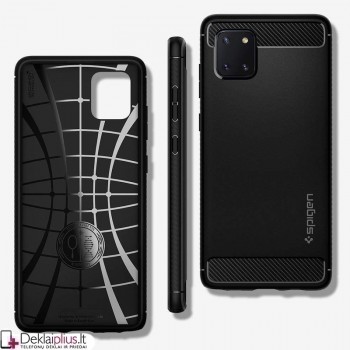 Originalus Spigen rugged armor dėklas - juodas (GALAXY NOTE 10 LITE)